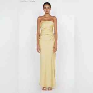 BEC + BRIDGE ETERNITY STRAPLESS MAXI DRESS / EVENING GOWN